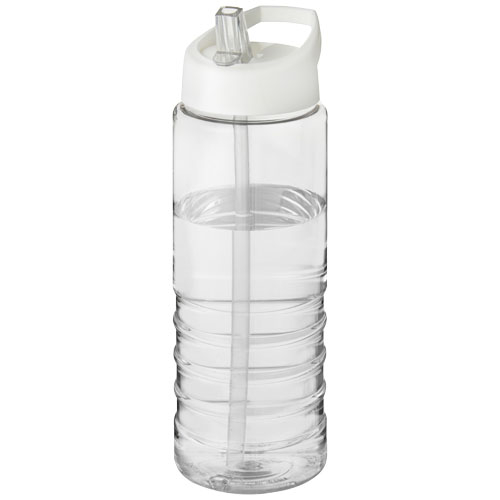 Bouteille de sport promotionnelle 750ml H2O Active® Translucide et Blanc
